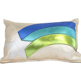 Star Rainbow Leather Pillow
