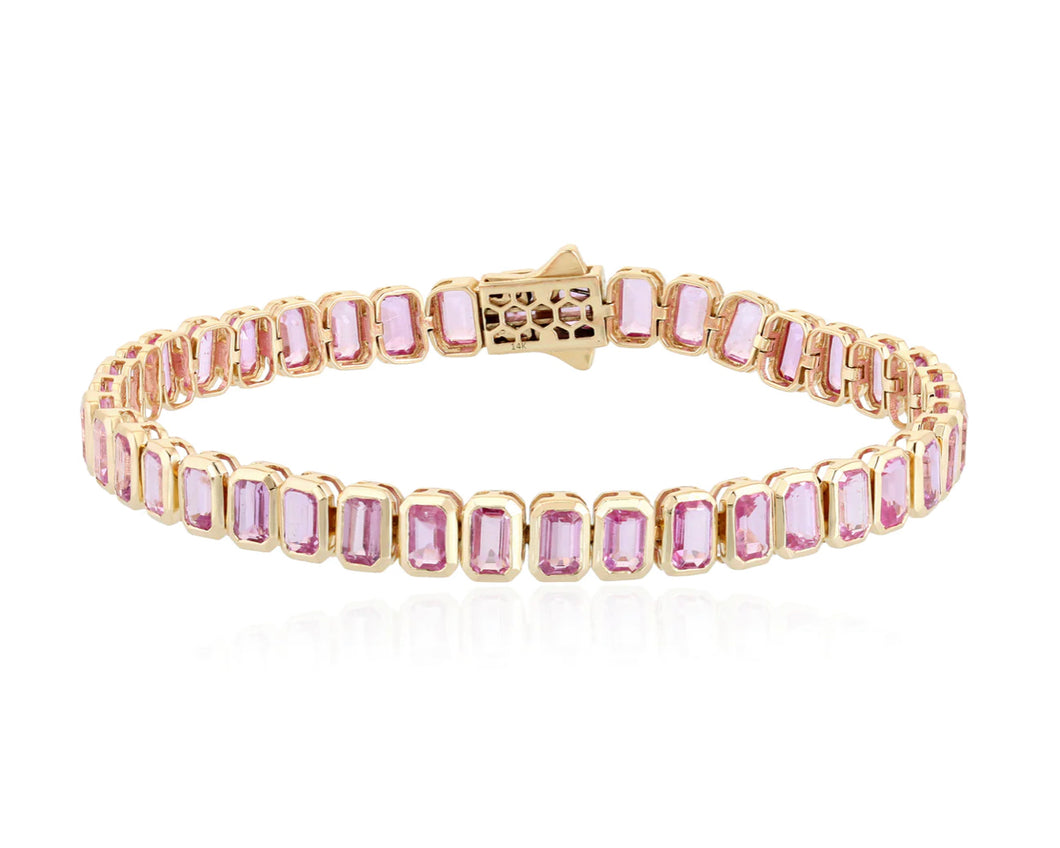 Pink Sapphire Bracelet