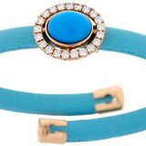 Leather Turquoise Bracelet