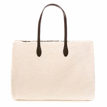 Load image into Gallery viewer, White Sherpa Fabric Bag