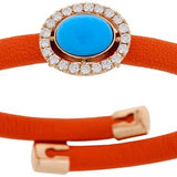 Leather Turquoise Bracelet