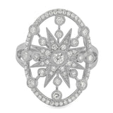 Cage Star Diamond Ring