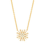 Twinkle Star White Enamel Necklace