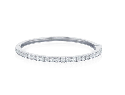 Diamond Half-Way Bangle