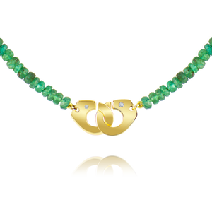 Emerald Beaded Partners In Crime Necklace