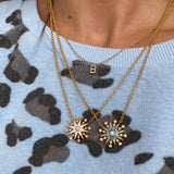 Twinkle Star White Enamel Necklace