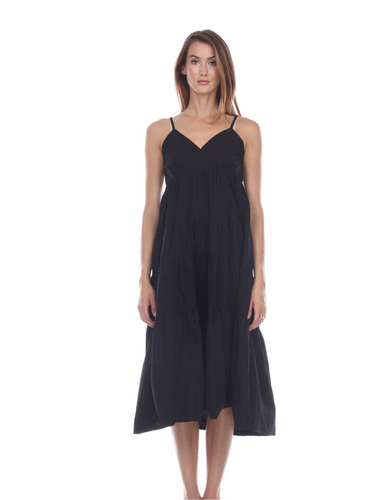 Black Tiered Maxi Dress