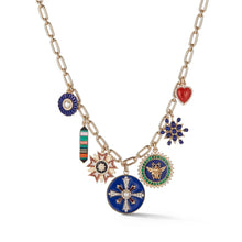 Load image into Gallery viewer, Gold Lapis Diamond &amp; Pearl Emily Charm