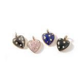 Gold Lapis Anna Heart Charm