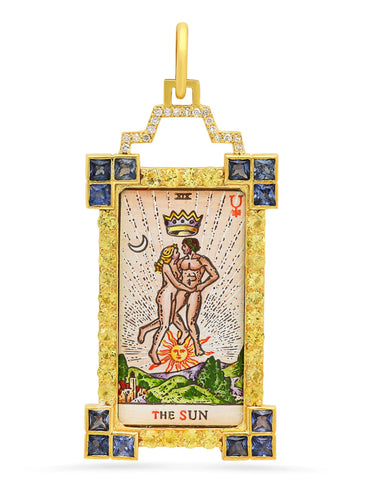 Sun Tarot Card Charm