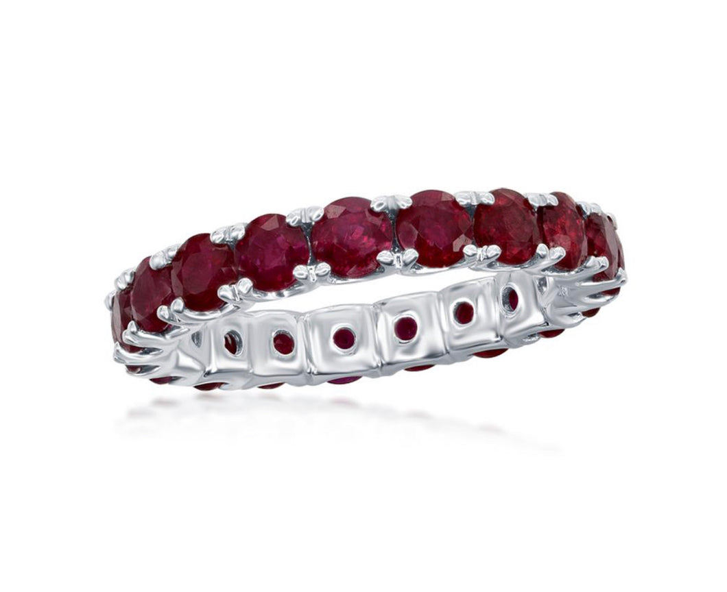 Burma Ruby Eternity Ring