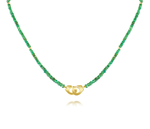 Emerald Beaded Partners In Crime Necklace