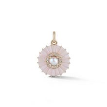 Load image into Gallery viewer, Gold Pink Opal Diamond &amp; Pearl Emily Charm
