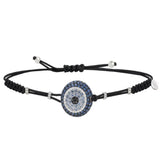 Fatima Eye White Diamond & Sapphire Bracelet