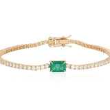 Emerald Diamond Bracelet