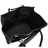 Gingham Leather Wool Bag