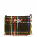 Blue Tartan Small Saint Barth Clutch