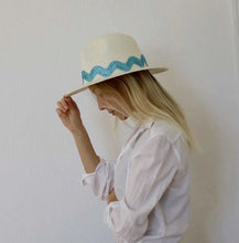 Load image into Gallery viewer, La Nouvelle Blue Panama Hat