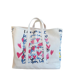 I Love You So Canvas Tote