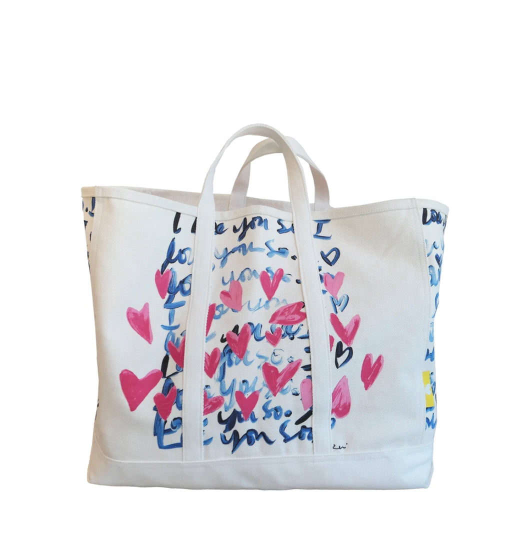 I Love You So Canvas Tote