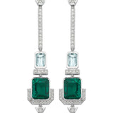 Paris Green Quartz Earrings