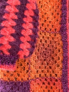 Patchwork Bolero Orange Sweater