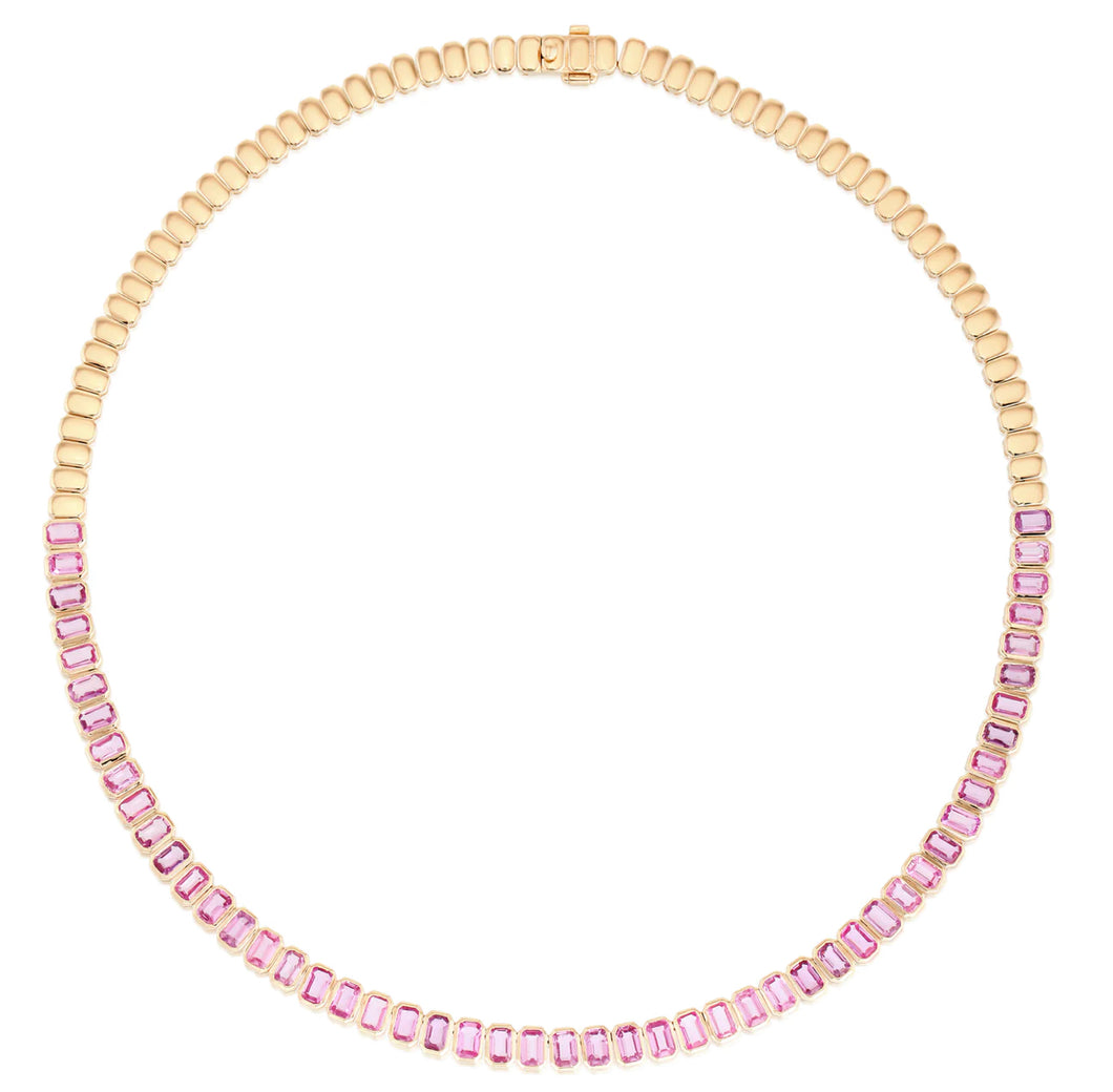 Pink Sapphire Necklace