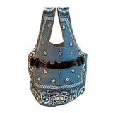 Leather Bandana Tote