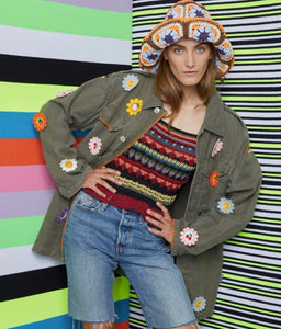 Flower Army Jacket