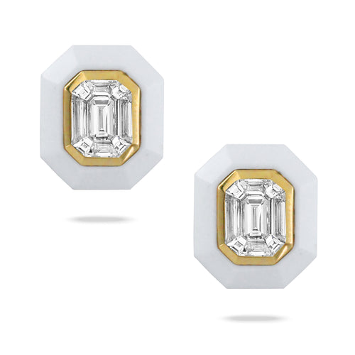 Mykonos Diamond Agate Earring