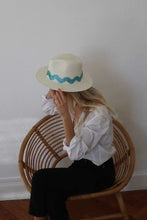 Load image into Gallery viewer, La Nouvelle Blue Panama Hat