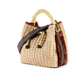 Via Raffia Bucket Bag