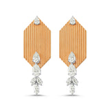 Triangle Drop Down Gold Earring