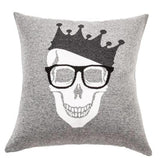 Skull Crown Pillow